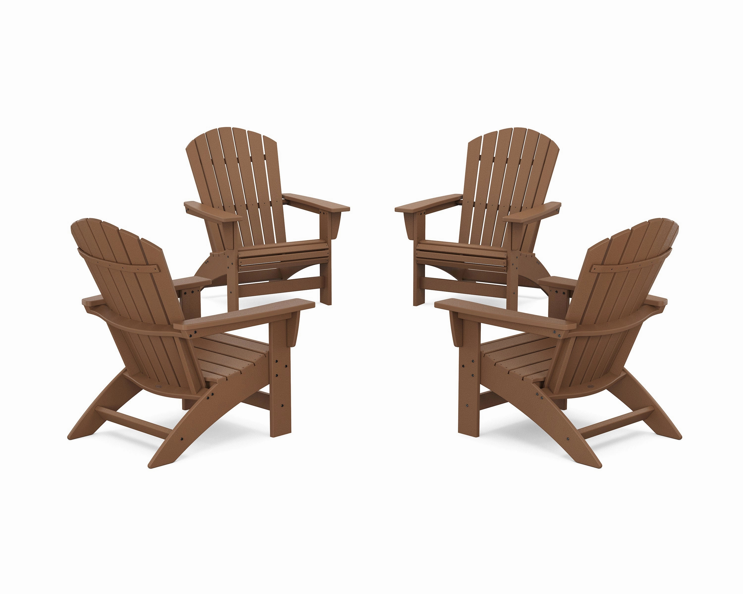 4-Piece Nautical Grand Adirondack Chair Conversation Set