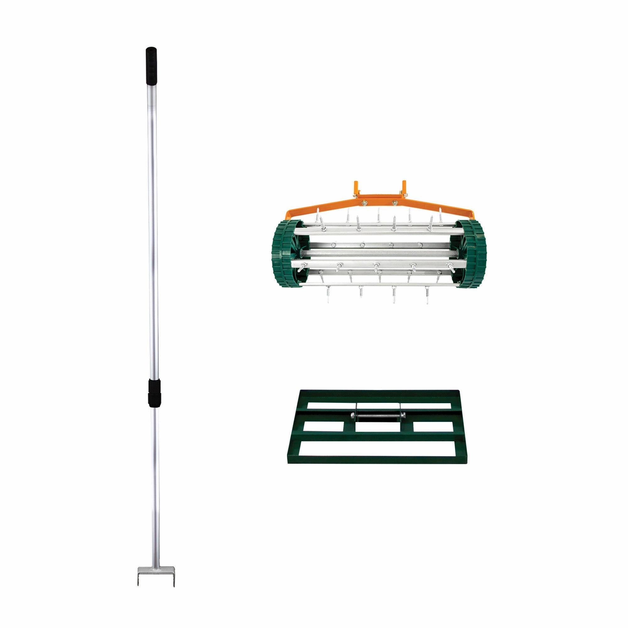 50cm Lawn Leveller & Aerator  Green