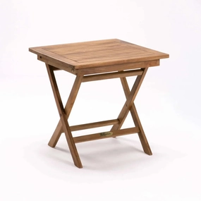 50cm SQUARE TEAK FOLDING SIDE TABLEoutdoor patio furniture set