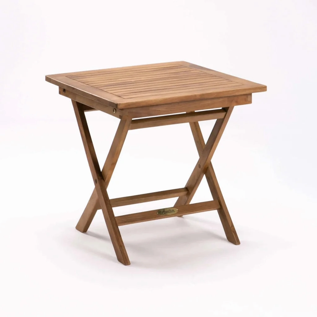 50cm SQUARE TEAK FOLDING SIDE TABLEoutdoor patio furniture set