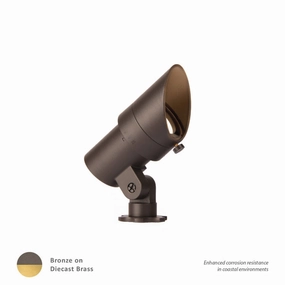 5111 LED Accent Light Bronze On BrassColor changing landscape spotlights