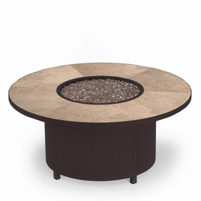 54" Round Chat Height Capri Fire Pitportable outdoor fire pit with lid