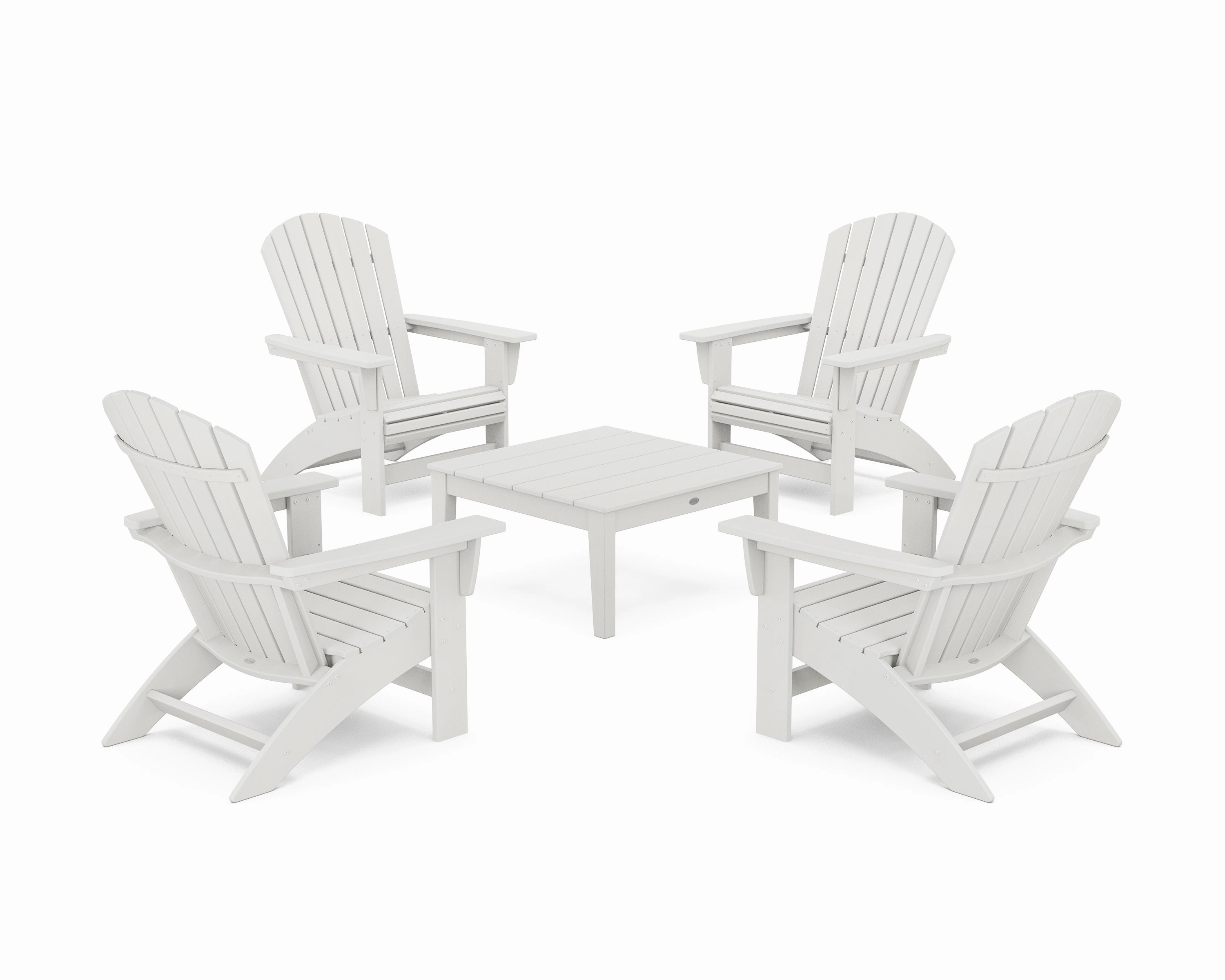 5-Piece Nautical Grand Adirondack Chair Conversation Group