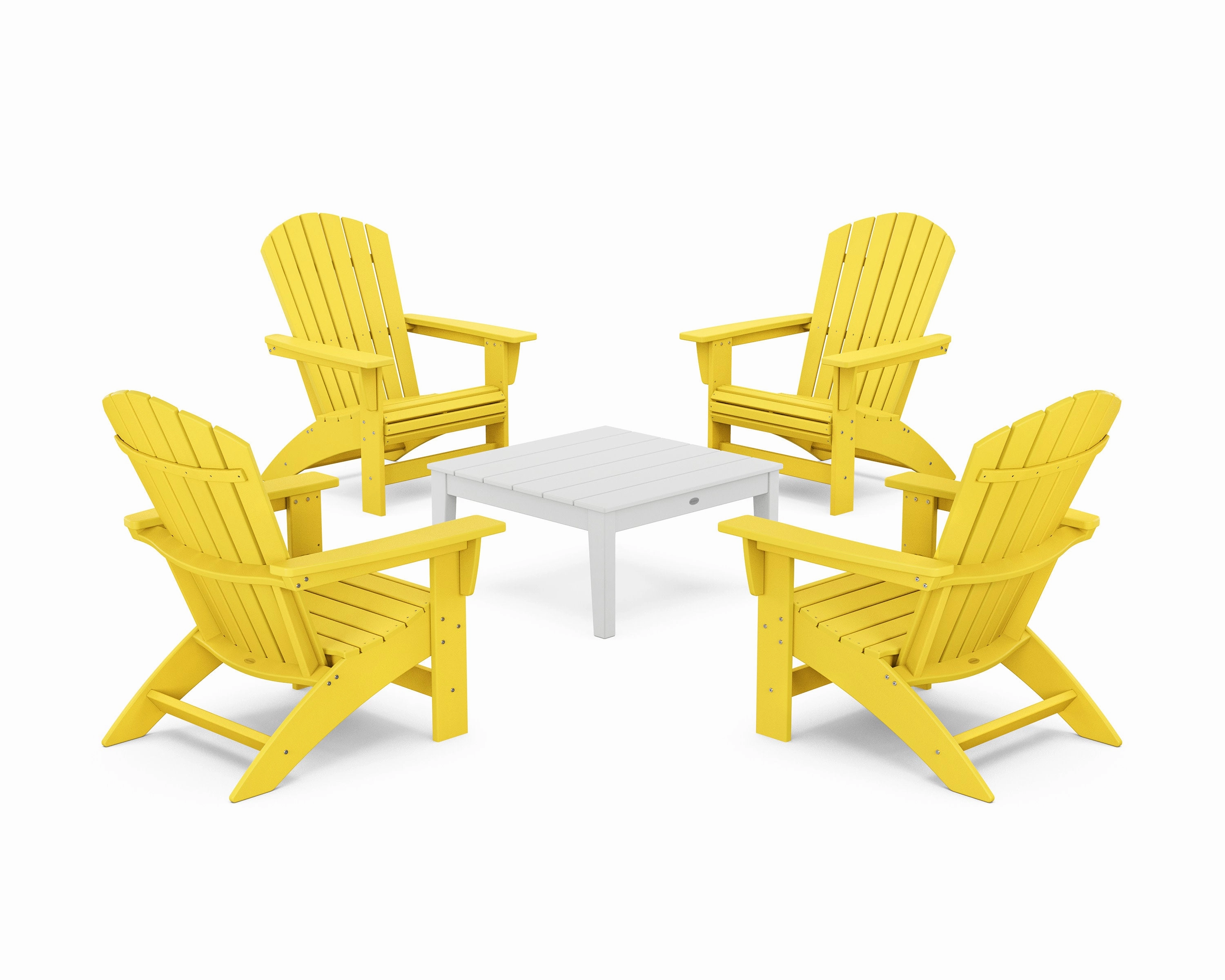 5-Piece Nautical Grand Adirondack Chair Conversation Group