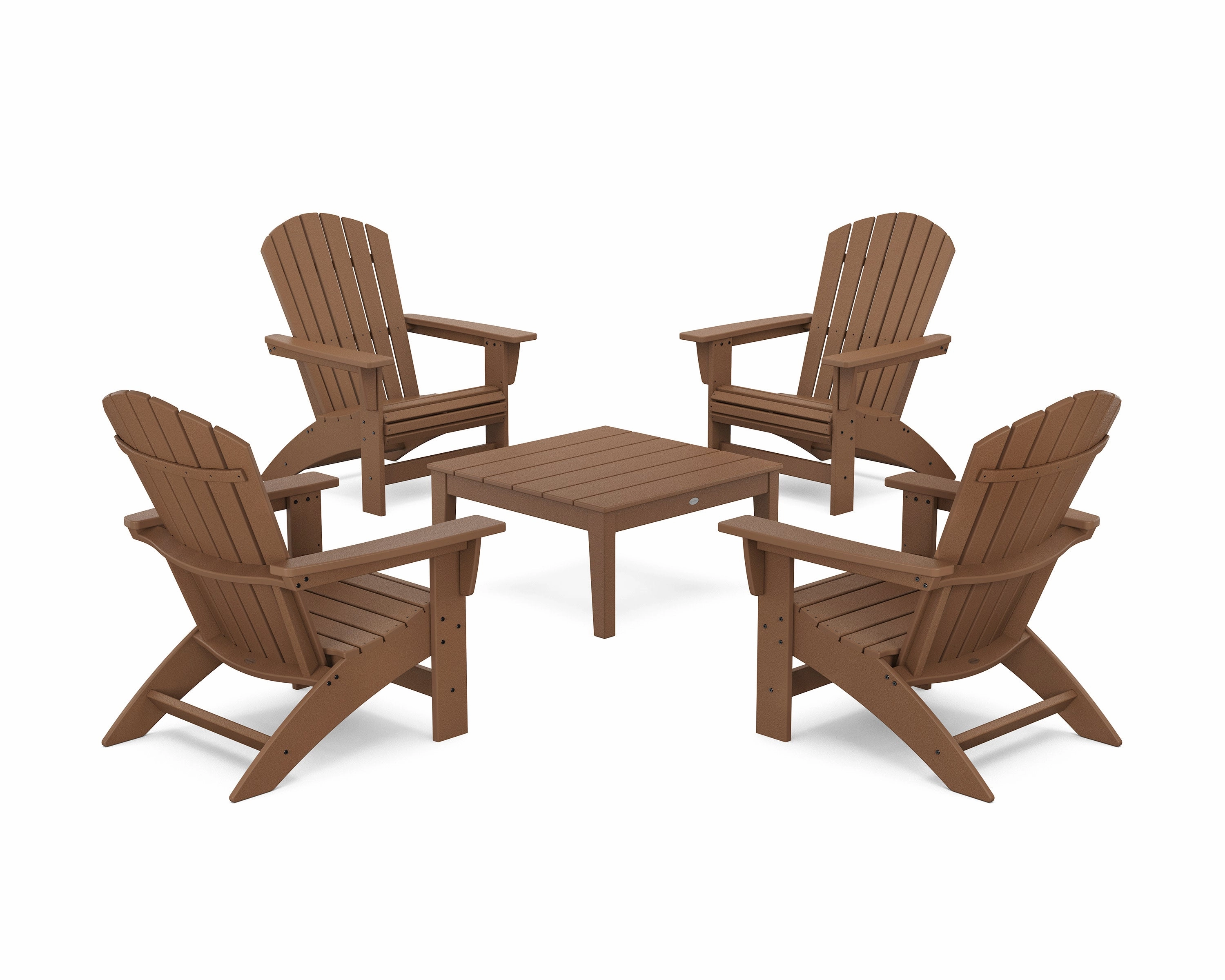 5-Piece Nautical Grand Adirondack Chair Conversation Group