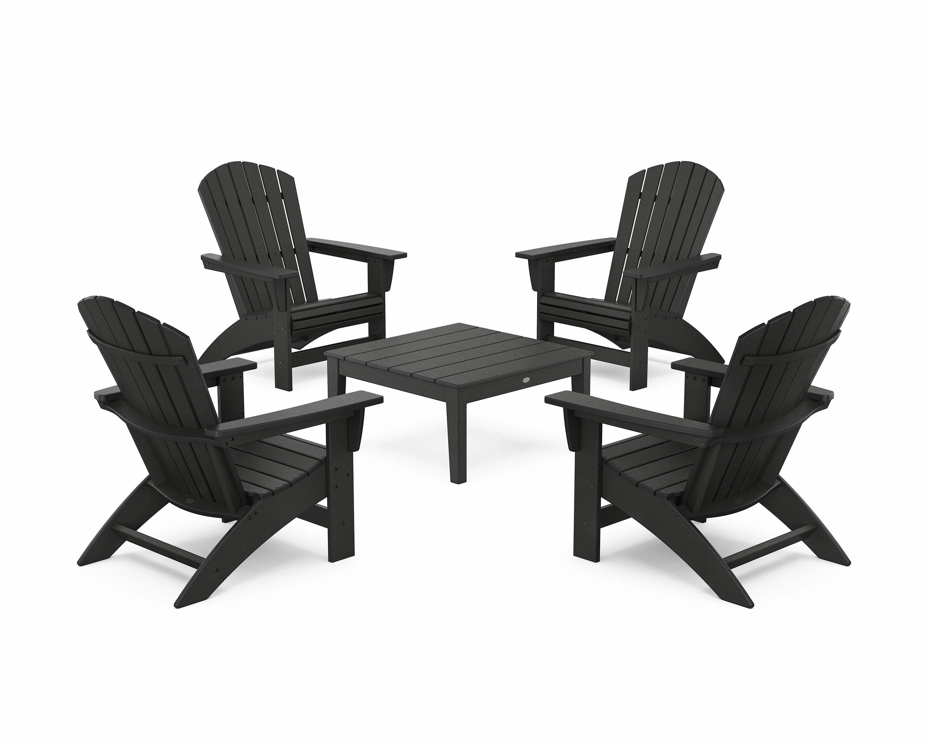 5-Piece Nautical Grand Adirondack Chair Conversation Group