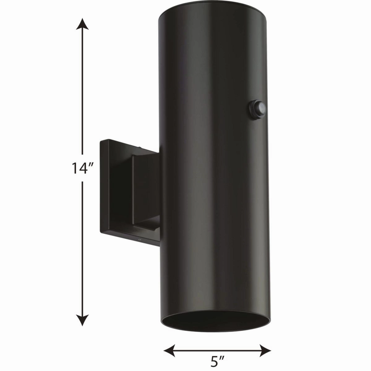 5In Cyl Rnds LED Cylinder Antique Bronze