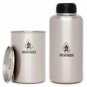 64oz Stainless Steel Bottle and Nesting Cup Set professional grade outdoor cooking tools
