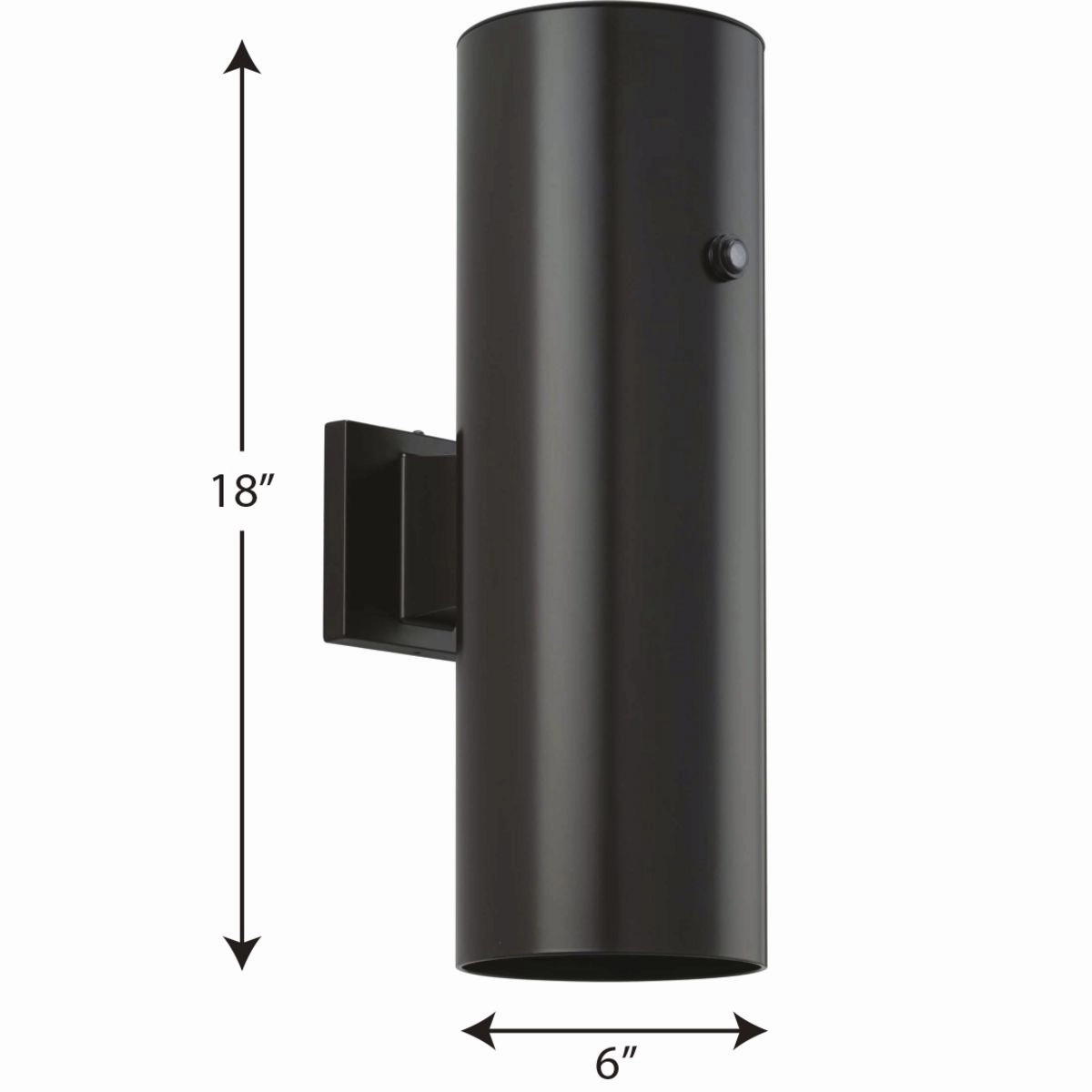 6In Cyl Rnds LED Cylinder Antique Bronze