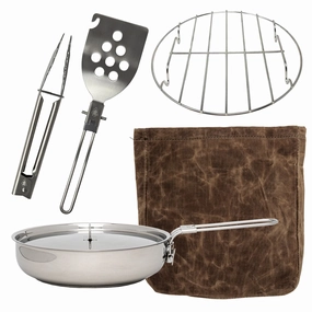 8" Skillet Kit professional grade outdoor cooking tools