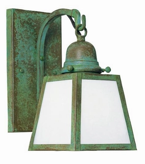 A-Line One Light Wall Mount Verdigris PatinaOutdoor wall sconces with motion sensor