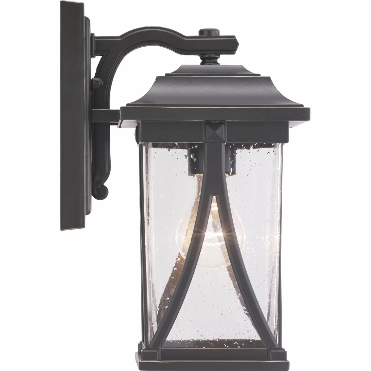Abbott One Light Wall Lantern Antique Bronze