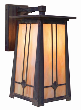 Aberdeen One Light Wall Mount Mission BrownOutdoor wall sconces with motion sensor