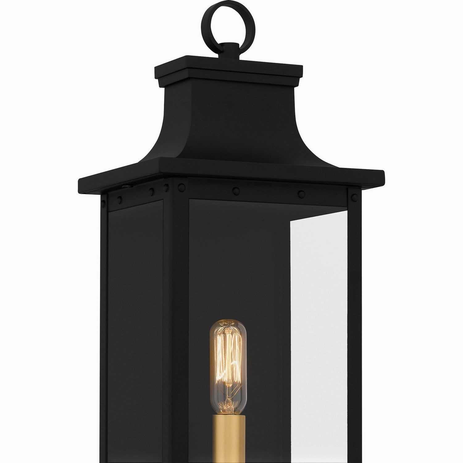 Abernathy One Light Outdoor Wall Mount Matte Black
