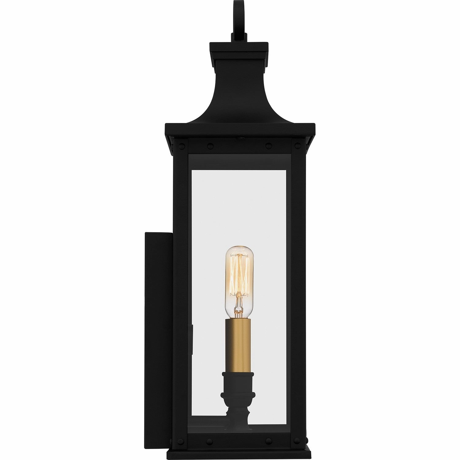 Abernathy One Light Outdoor Wall Mount Matte Black