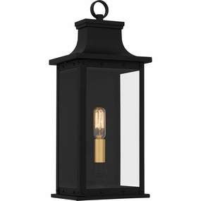 Abernathy One Light Outdoor Wall Mount Matte BlackOutdoor wall sconces with motion sensor
