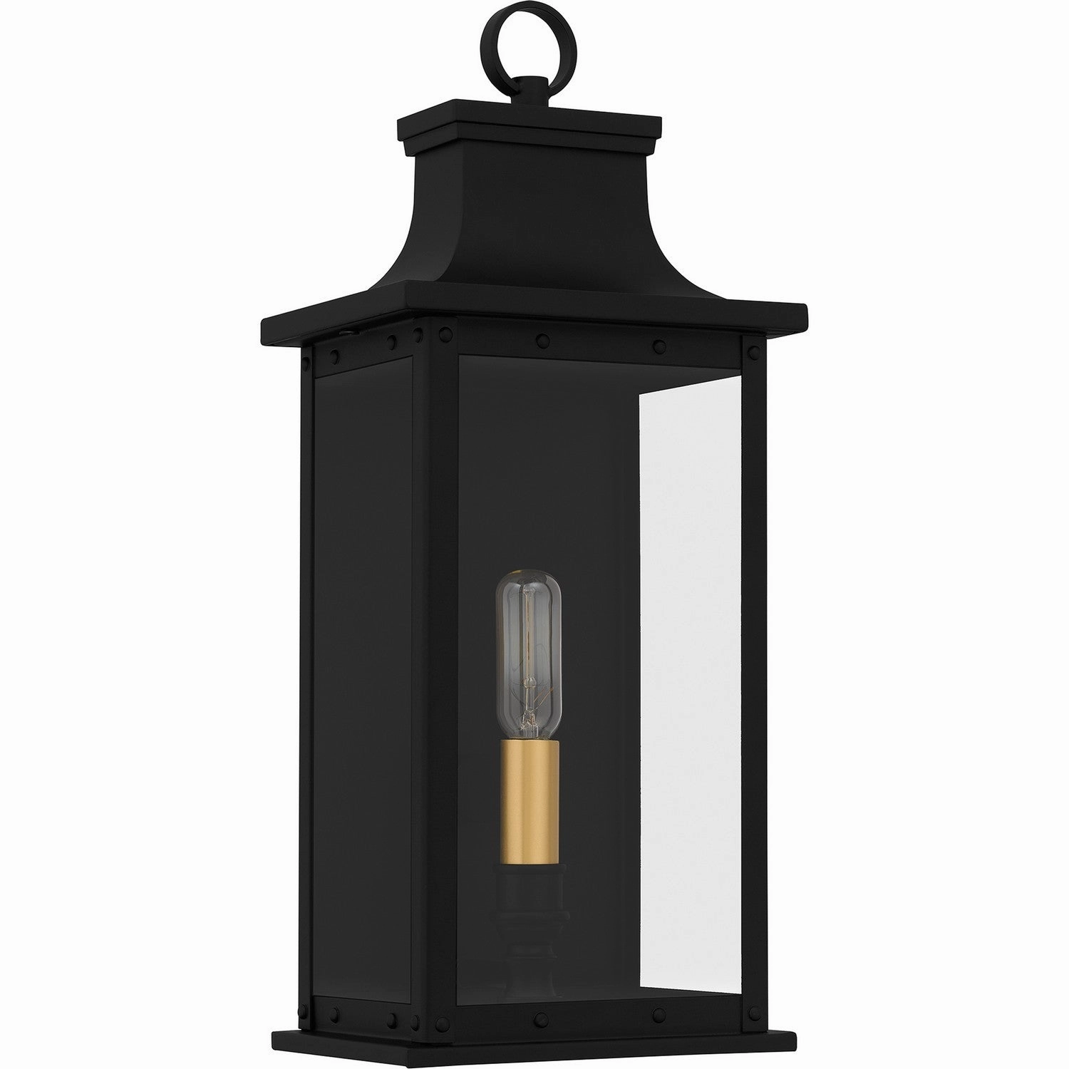 Abernathy One Light Outdoor Wall Mount Matte Black
