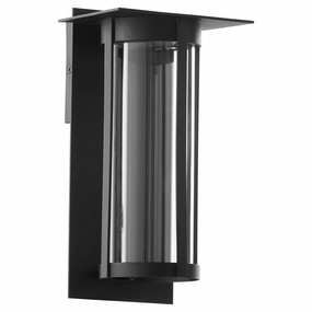 Abram LED Outdoor Lantern Textured BlackOutdoor wall sconces with motion sensor