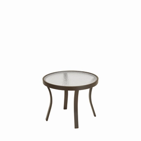 Acrylic 20" Round Tea Tableoutdoor coffee table for patio or lounge
