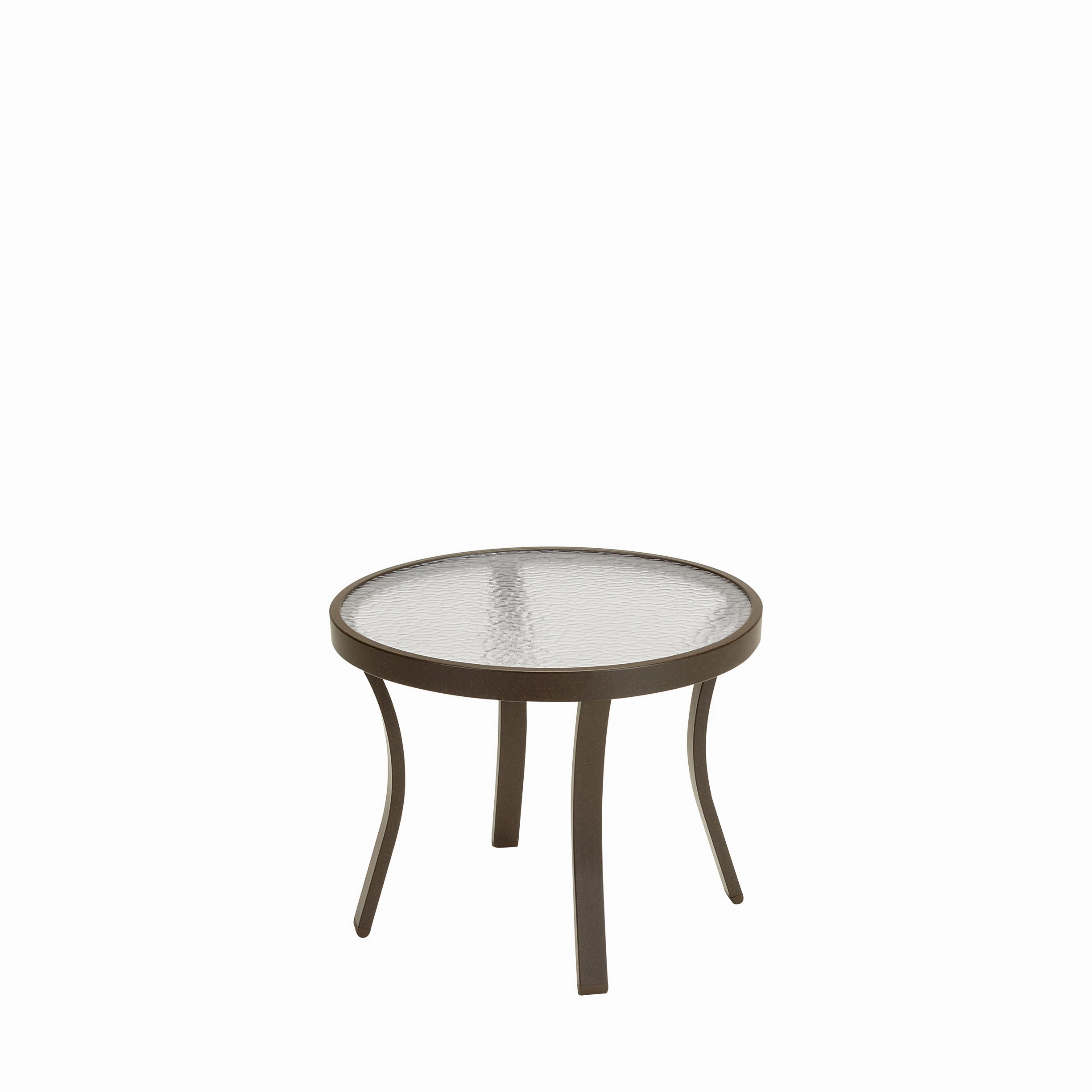 Acrylic 20" Round Tea Tableoutdoor coffee table for patio or lounge