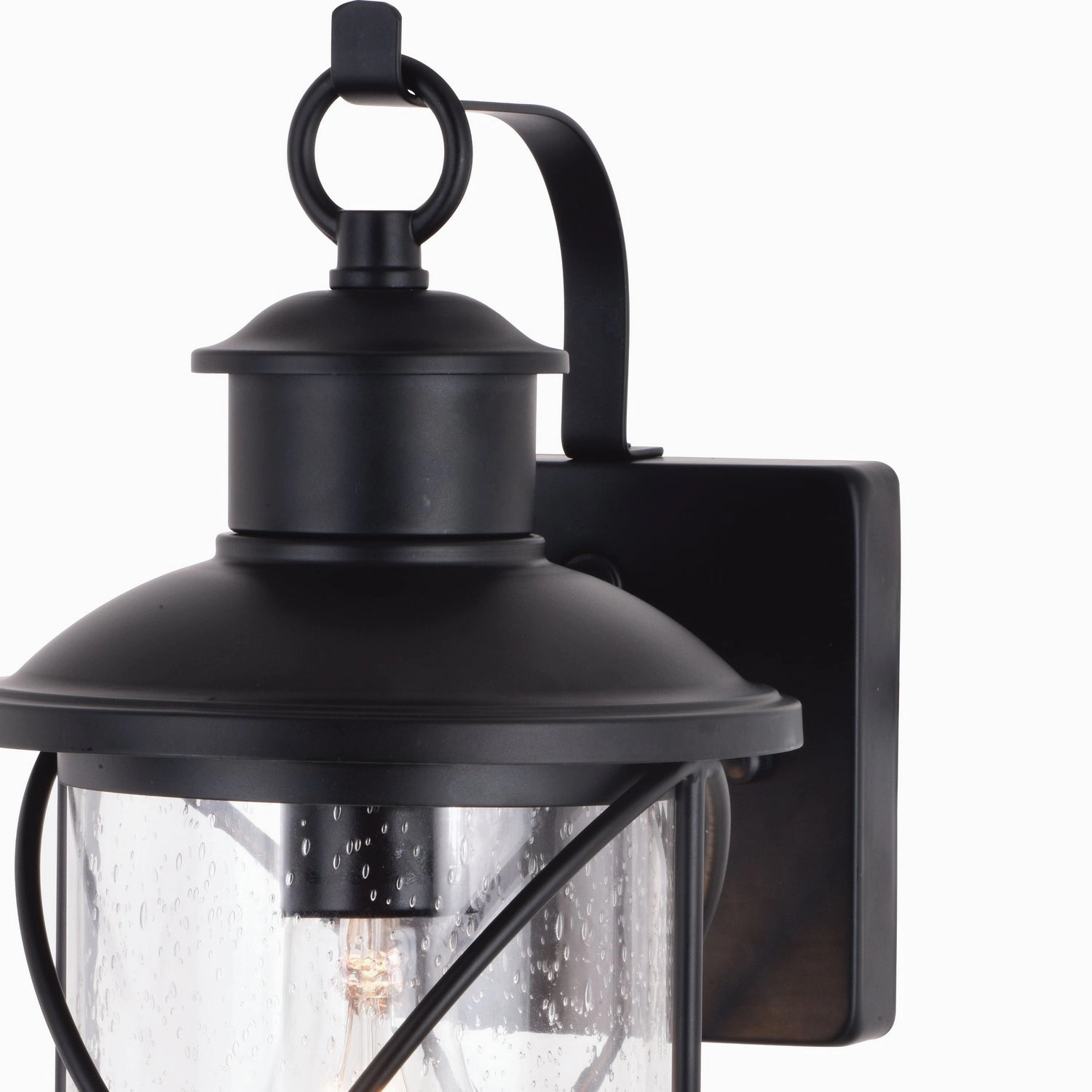 Adams One Light Outdoor Wal Mount Black