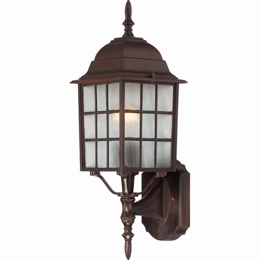 Adams One Light Wall Lantern Rustic BronzeOutdoor wall sconces with motion sensor