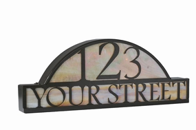 Address SignColor changing landscape spotlights