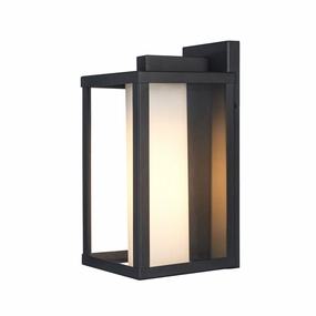 Adler One Light Outdoor Wall Mount BlackOutdoor wall sconces with motion sensor