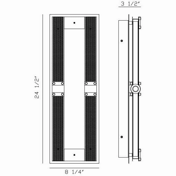 Admiral 25" LED Outdoor Wall Light