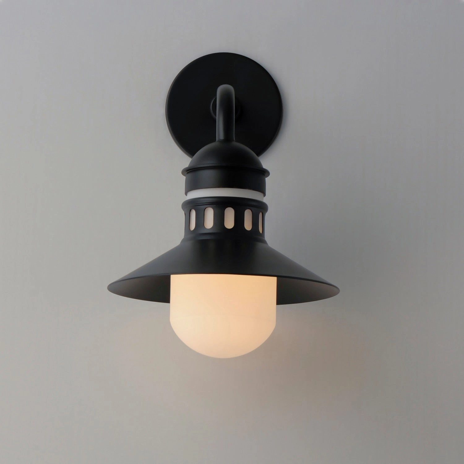 Admiralty One Light Outdoor Wall Sconce Black