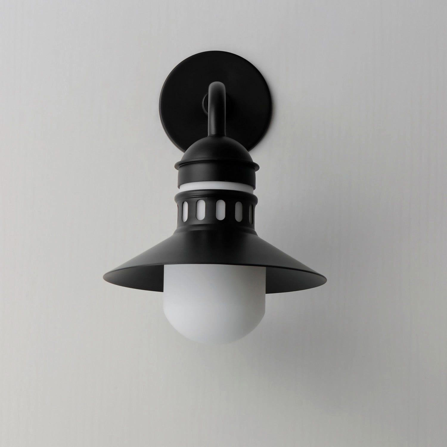 Admiralty One Light Outdoor Wall Sconce Black