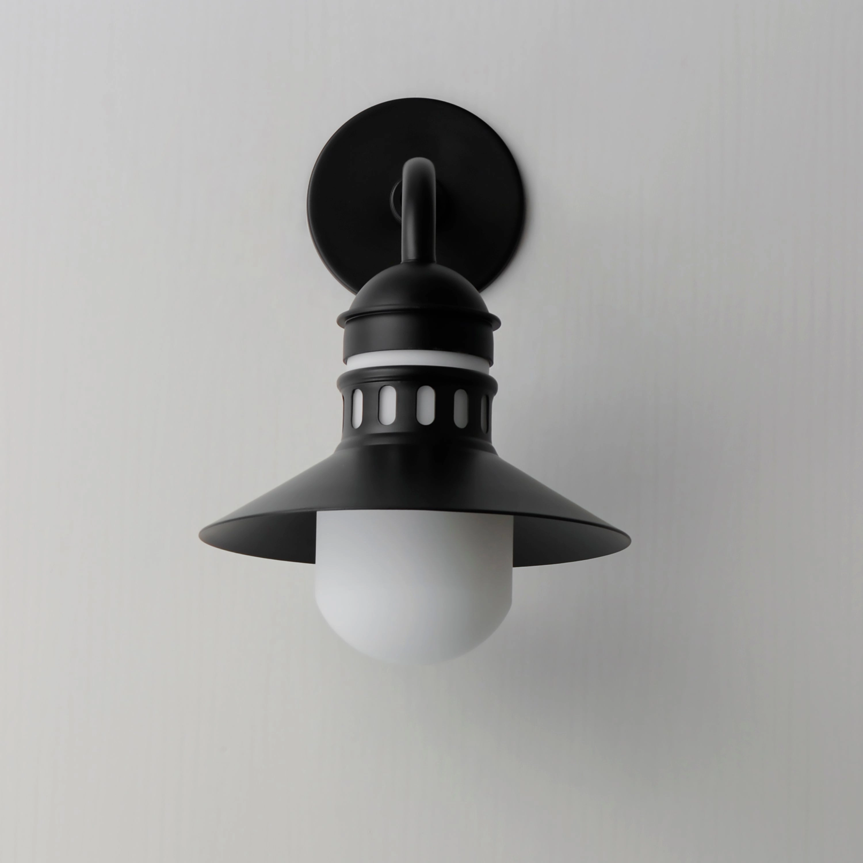 Admiralty One Light Outdoor Wall Sconce Black