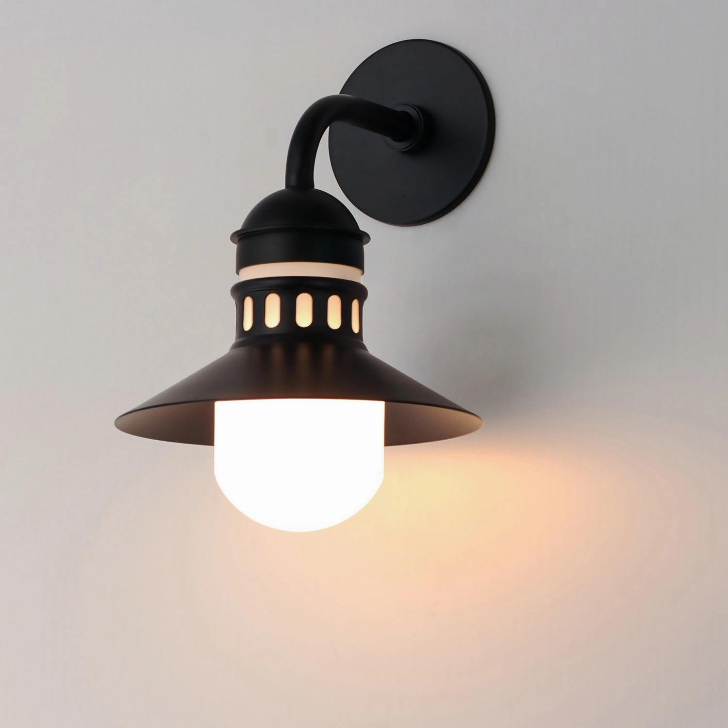 Admiralty One Light Outdoor Wall Sconce Black