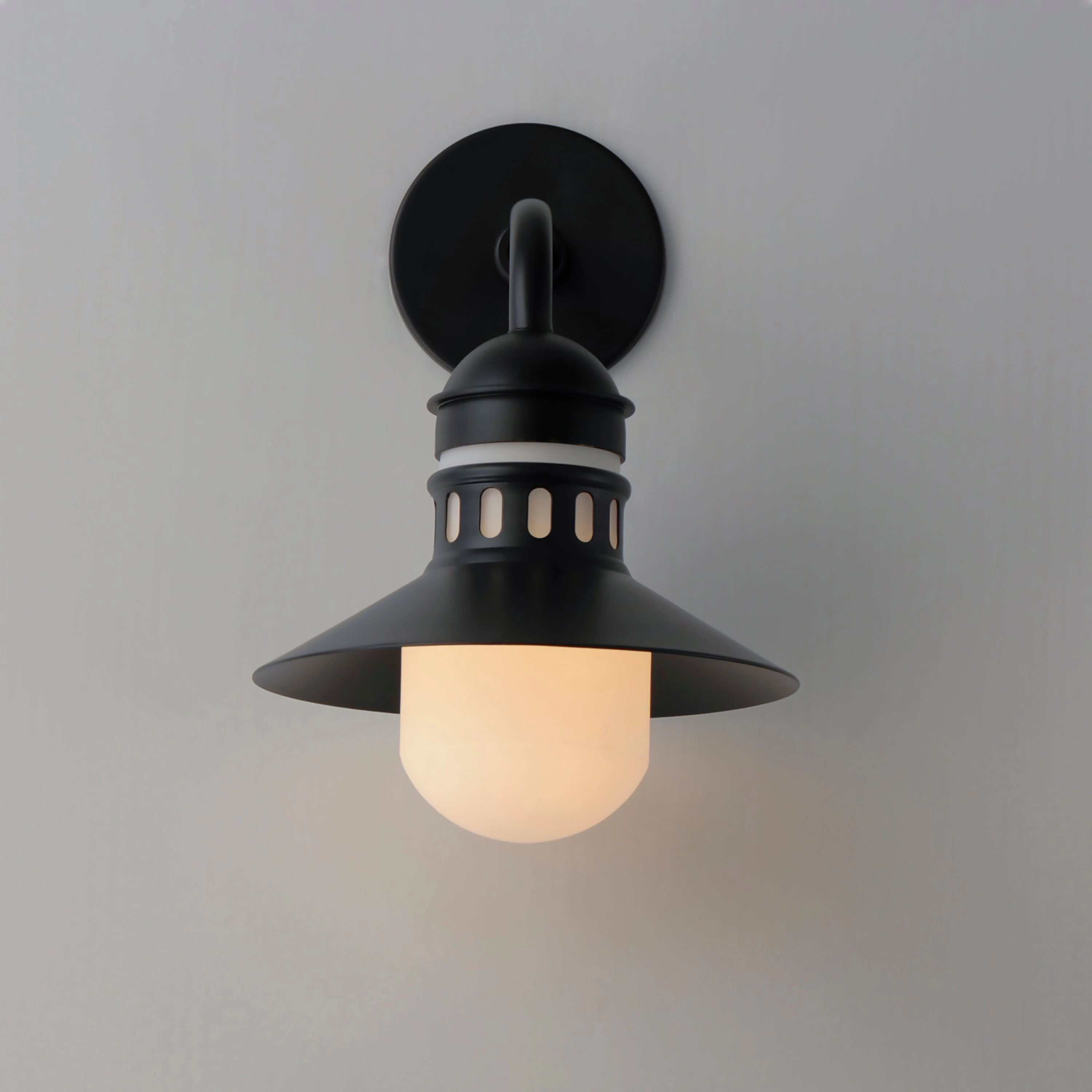 Admiralty One Light Outdoor Wall Sconce Black