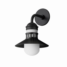 Admiralty One Light Outdoor Wall Sconce BlackOutdoor wall sconces with motion sensor