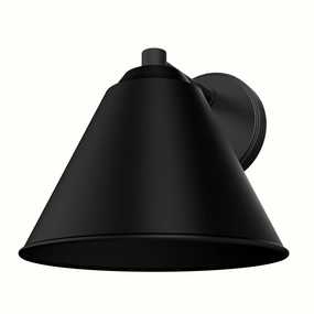 Aeronaut One Light Outdoor Wall Mount Matte BlackOutdoor wall sconces with motion sensor