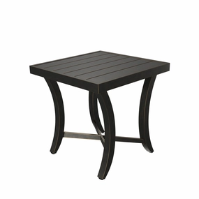 Agio 24" Square Slat Top Side Tableoutdoor coffee table for patio or lounge