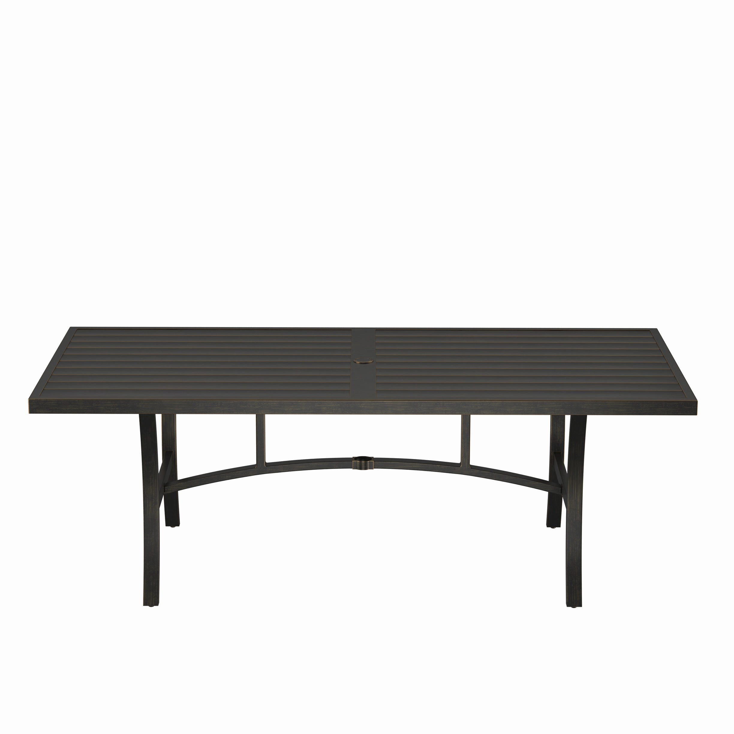 Agio 84" x 40" Slat Top Dining Table