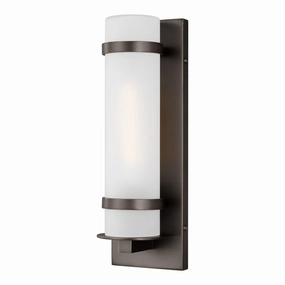 Alban One Light Outdoor Wall Lantern Antique BronzeOutdoor wall sconces with motion sensor