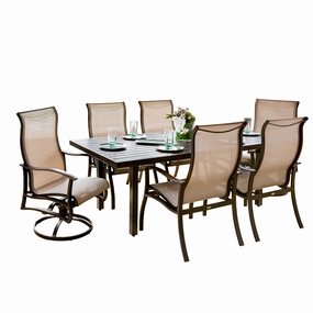 Albany Sling 7 Piece Dining Setaluminum alloy outdoor sofa set