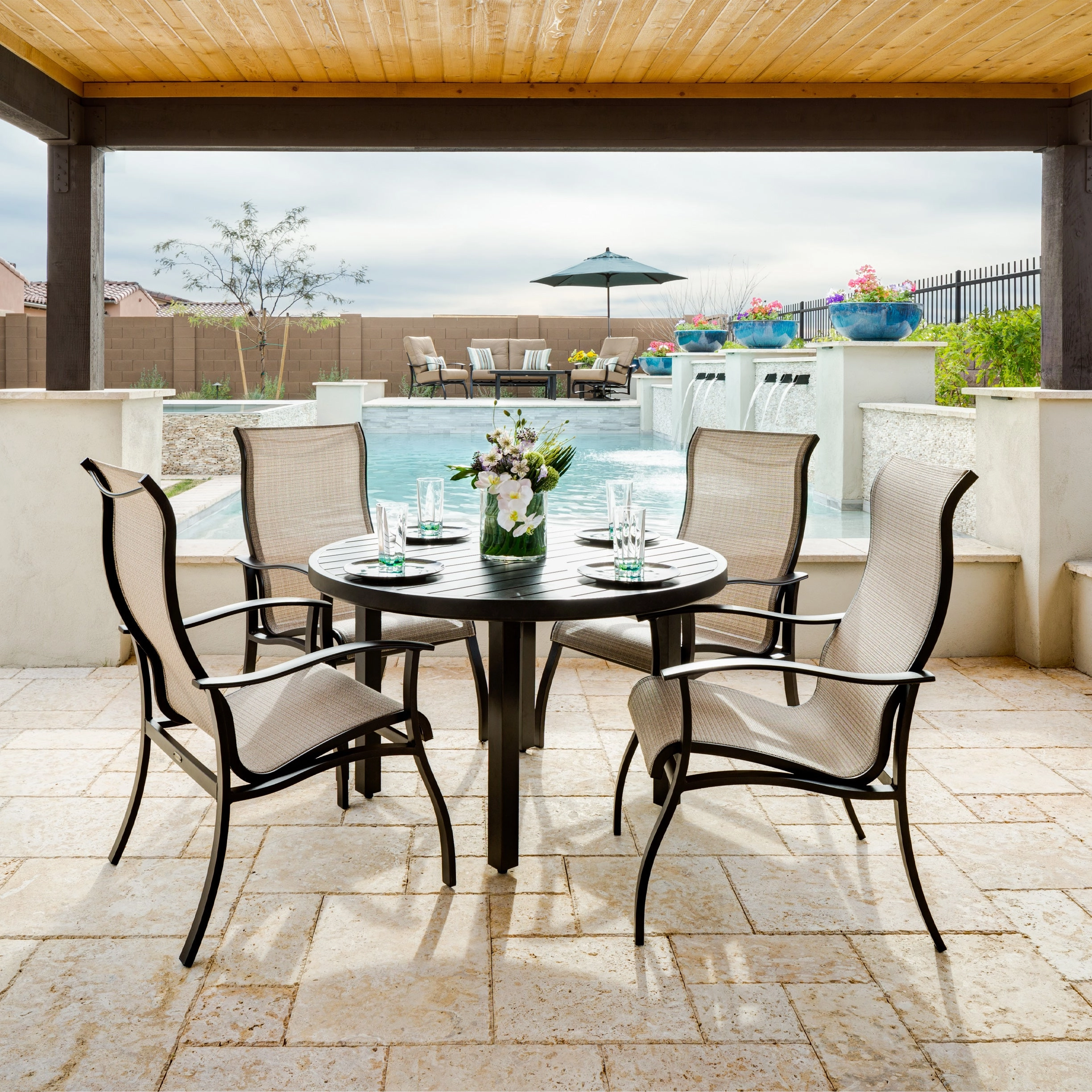 Albany Sling High Back Dining Chair