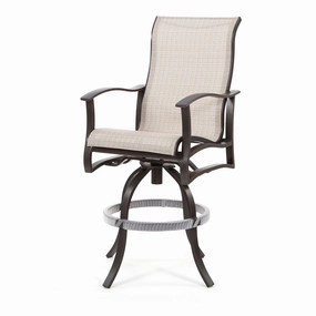 Albany Sling Swivel Bar Stoolaluminum alloy outdoor sofa set