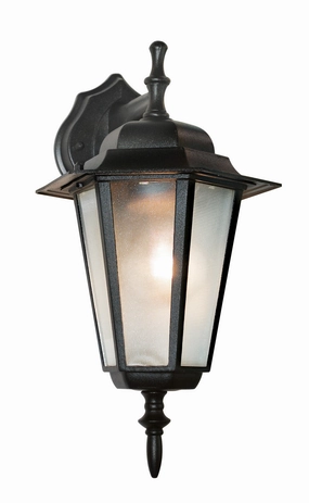 Alexander One Light Wall Lantern BlackOutdoor wall sconces with motion sensor