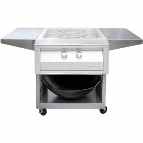Alfresco 24-Inch Cart For Versa Power Cooker AXEVP-CStainless steel BBQ tool set