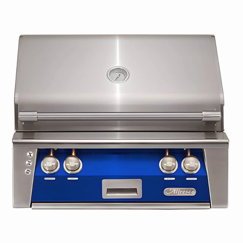Alfresco ALXE 30-Inch Built-In Gas Grill with Rotisserie