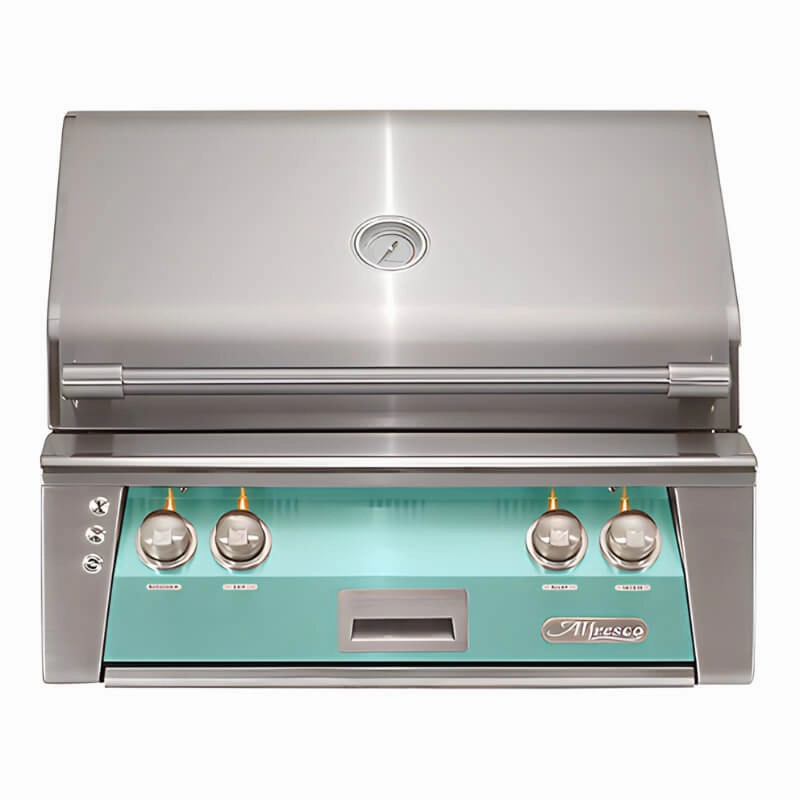 Alfresco ALXE 30-Inch Built-In Gas Grill with Rotisserie