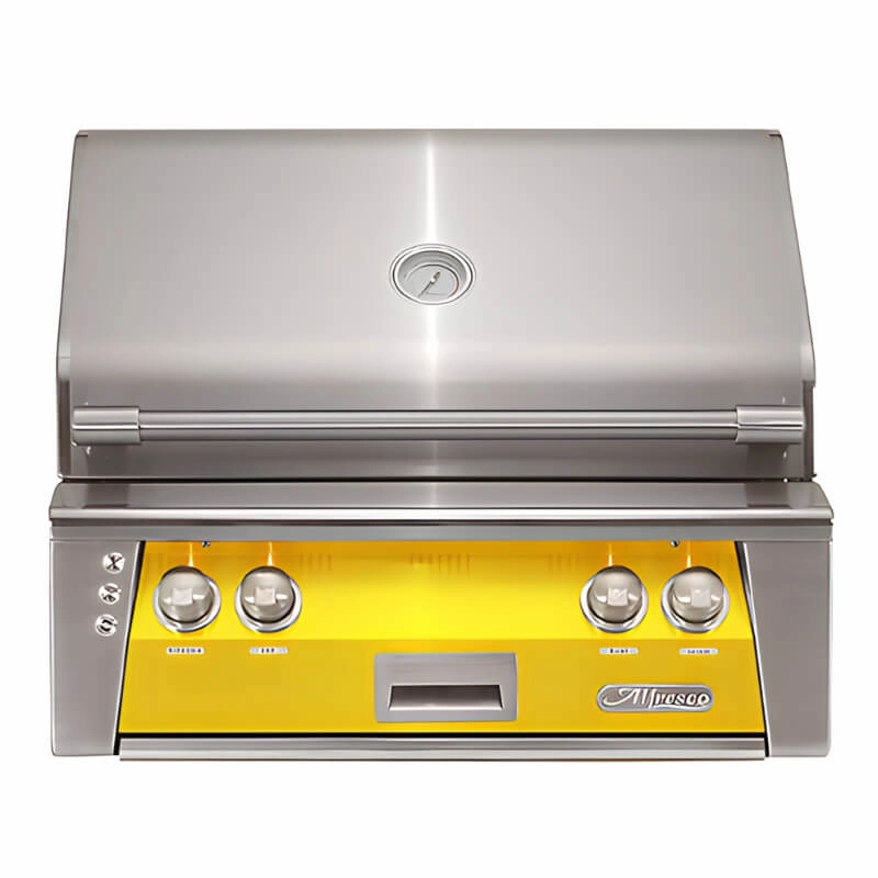 Alfresco ALXE 30-Inch Built-In Gas Grill with Rotisserie