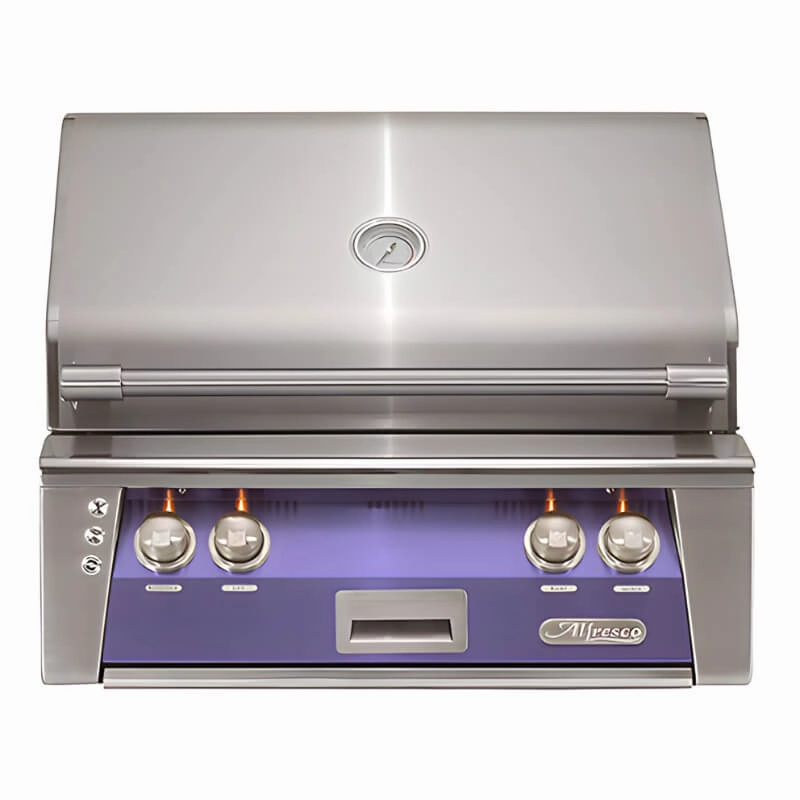 Alfresco ALXE 30-Inch Built-In Gas Grill with Rotisserie