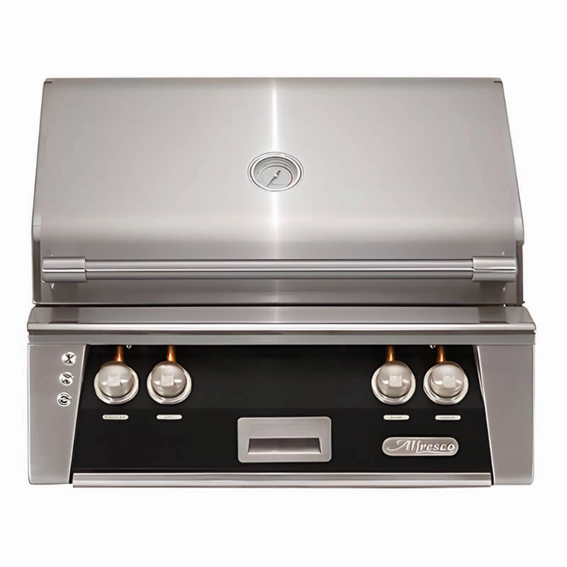 Alfresco ALXE 30-Inch Built-In Gas Grill with Rotisserie