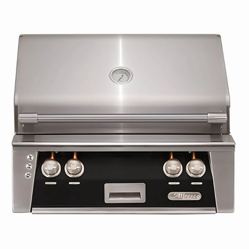 Alfresco ALXE 30-Inch Built-In Gas Grill with Rotisserie